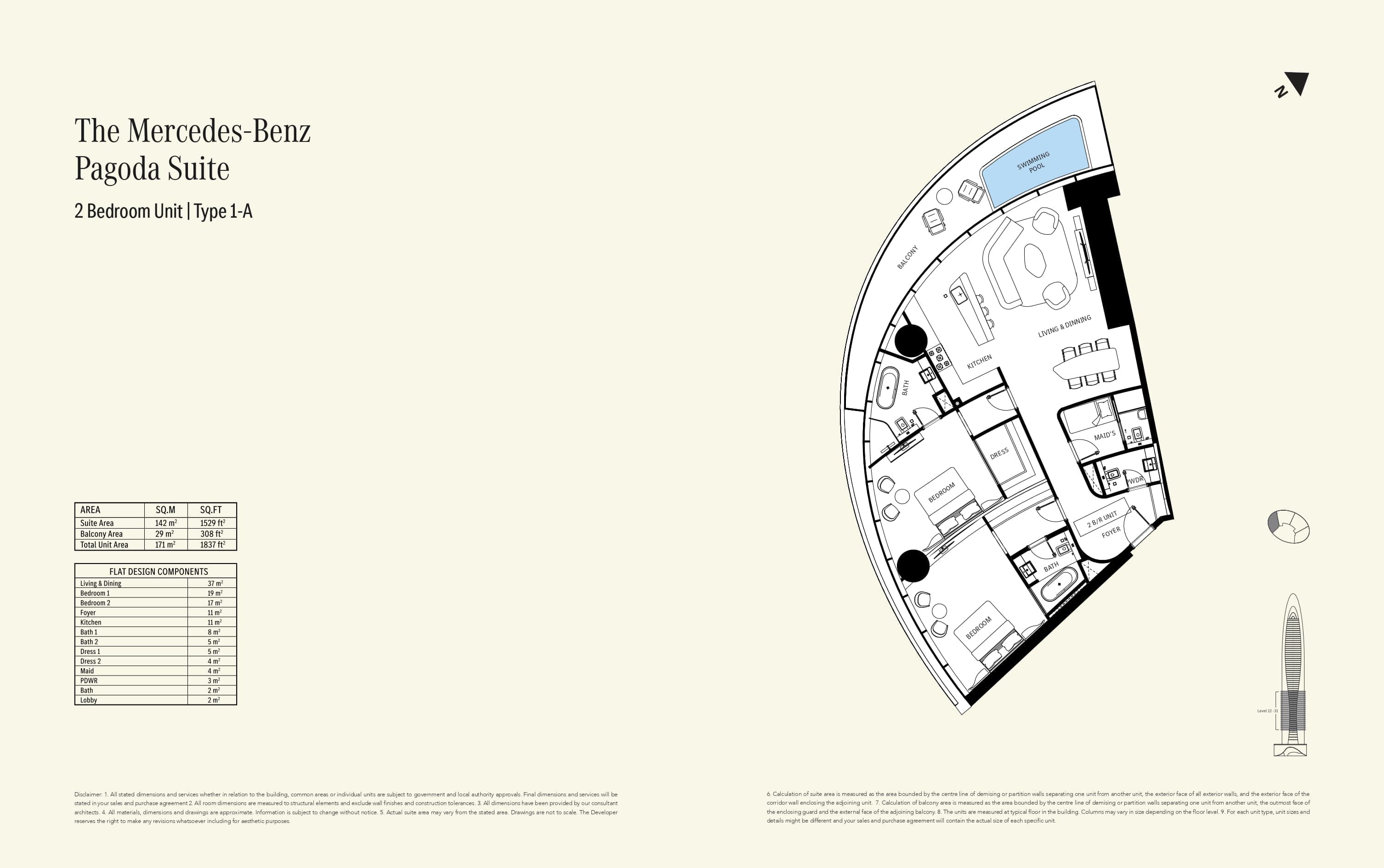 Mercedes-Benz Places Type 1- A floor plan