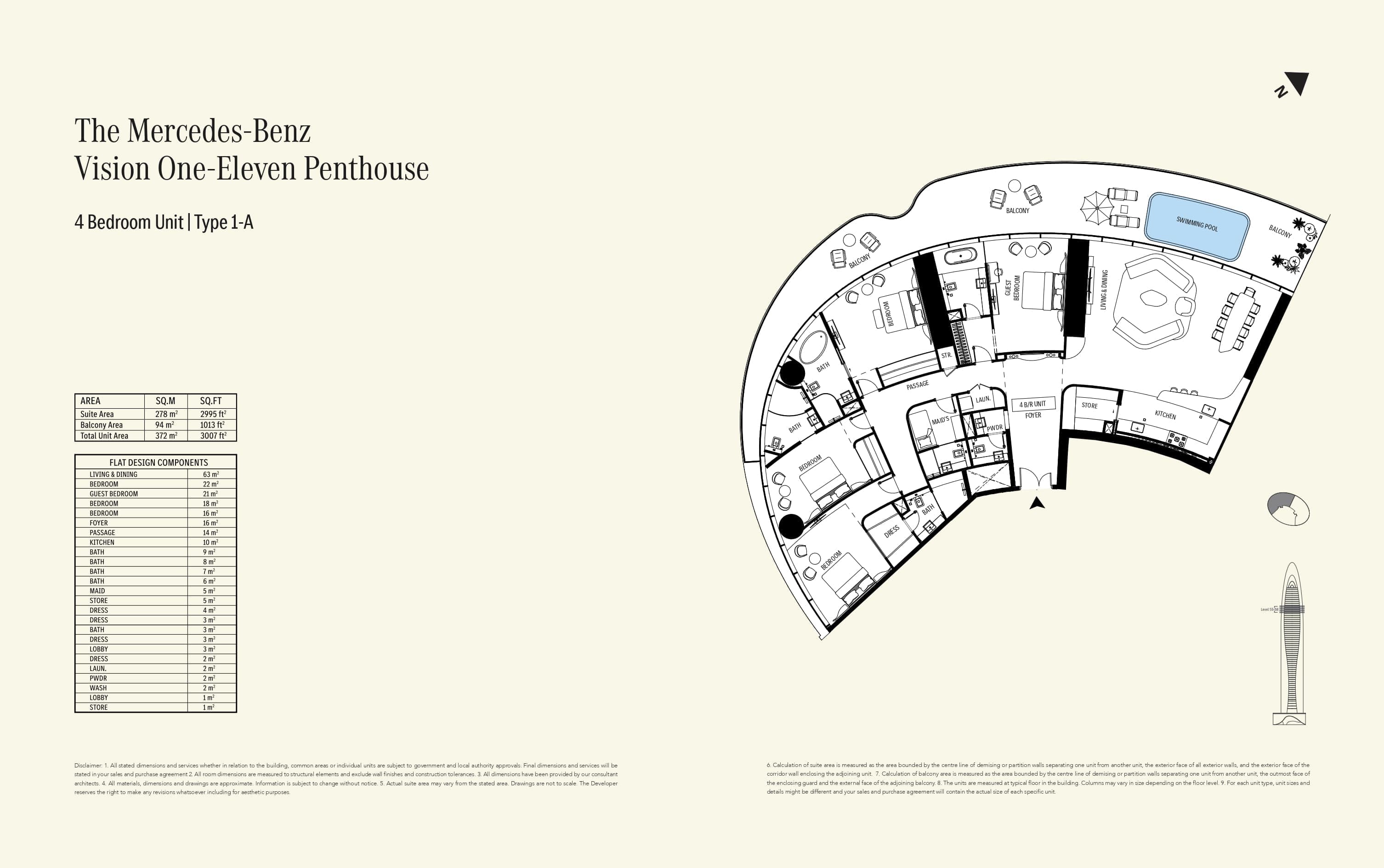 Mercedes-Benz Places Type 1-A floor plan