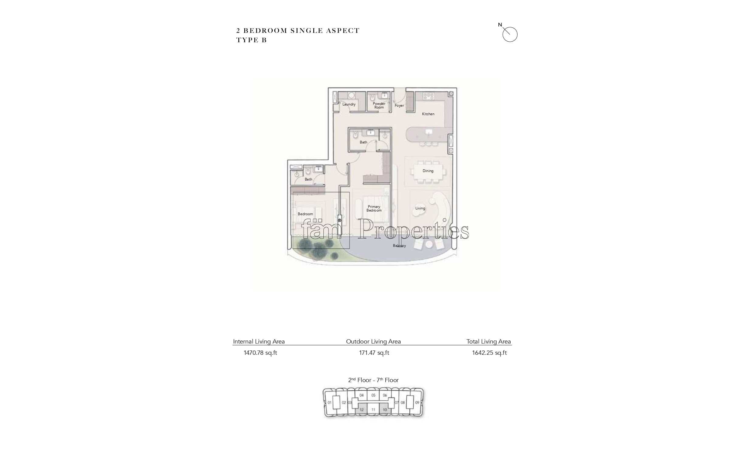 Ocean House 2 Bedroom floor plan