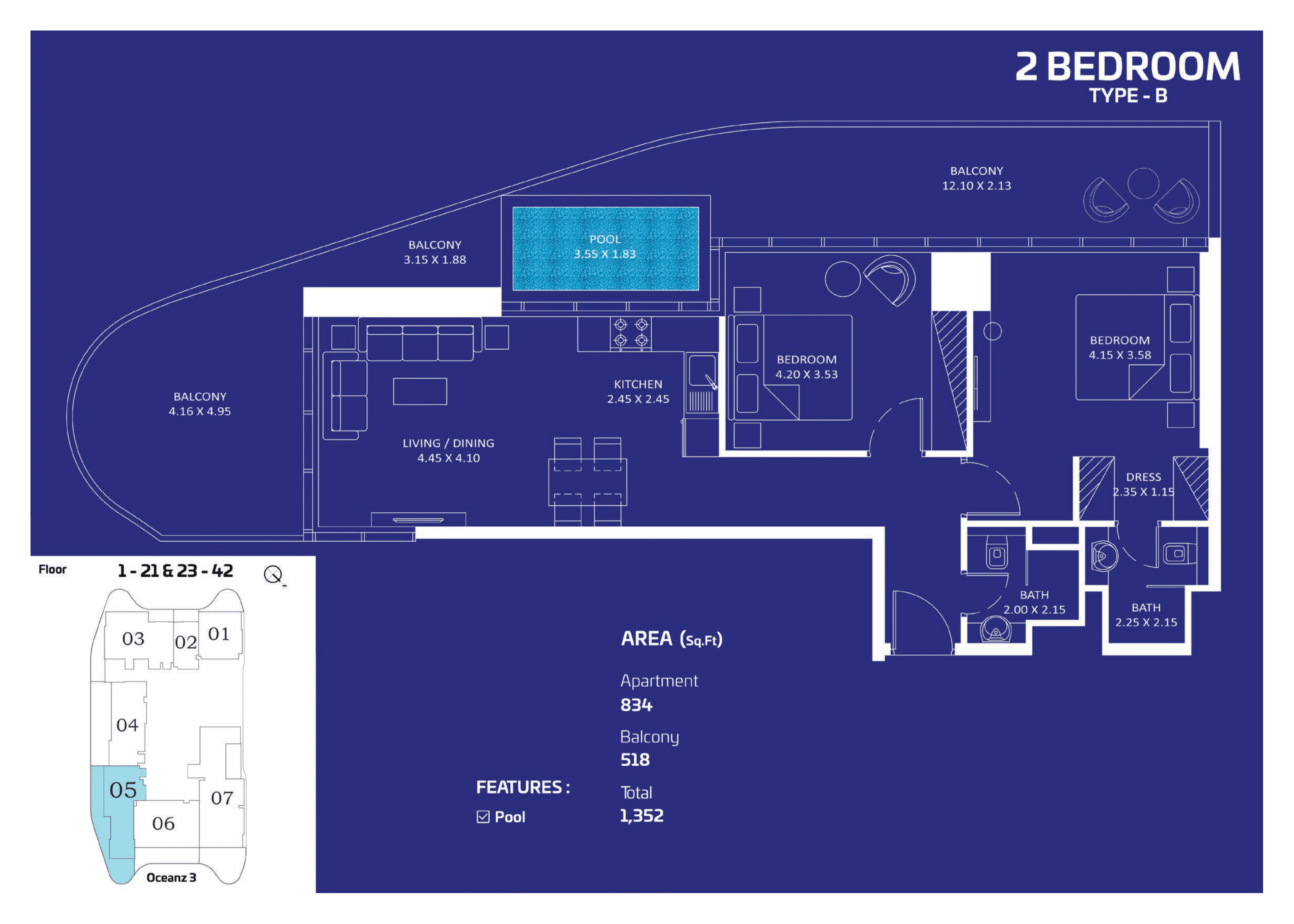 Oceanz By Danube floor plan