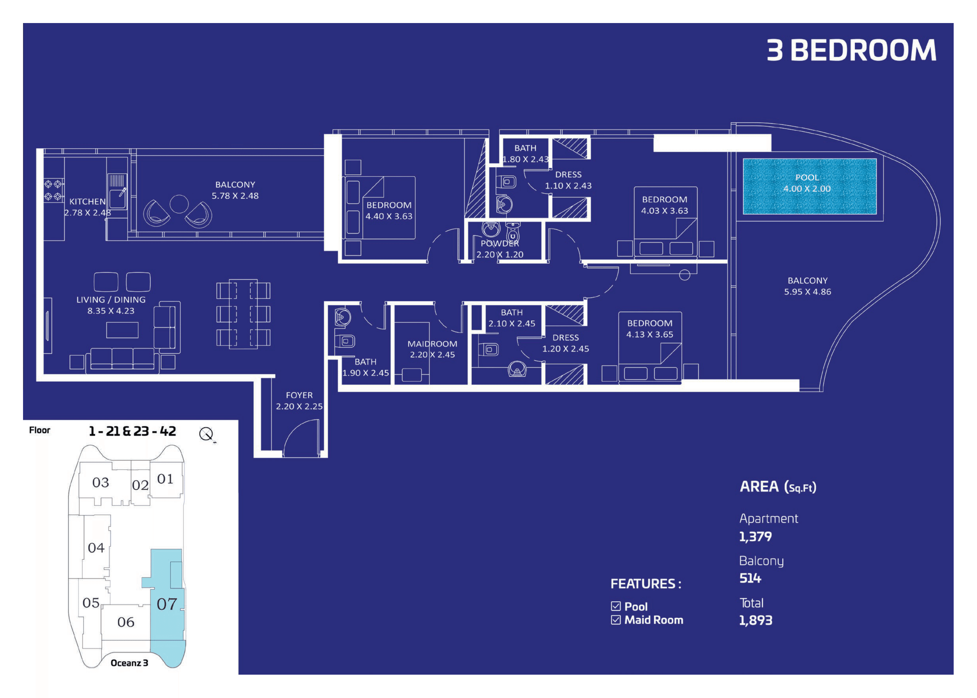 Oceanz By Danube floor plan