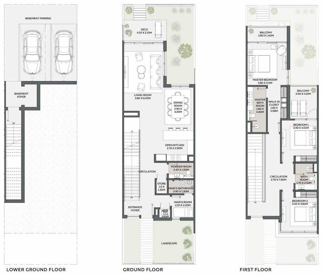 Shamsa Townhouses floor plan