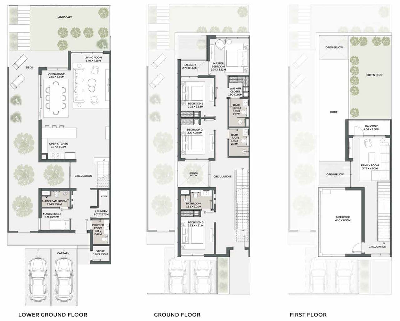 Shamsa Townhouses floor plan