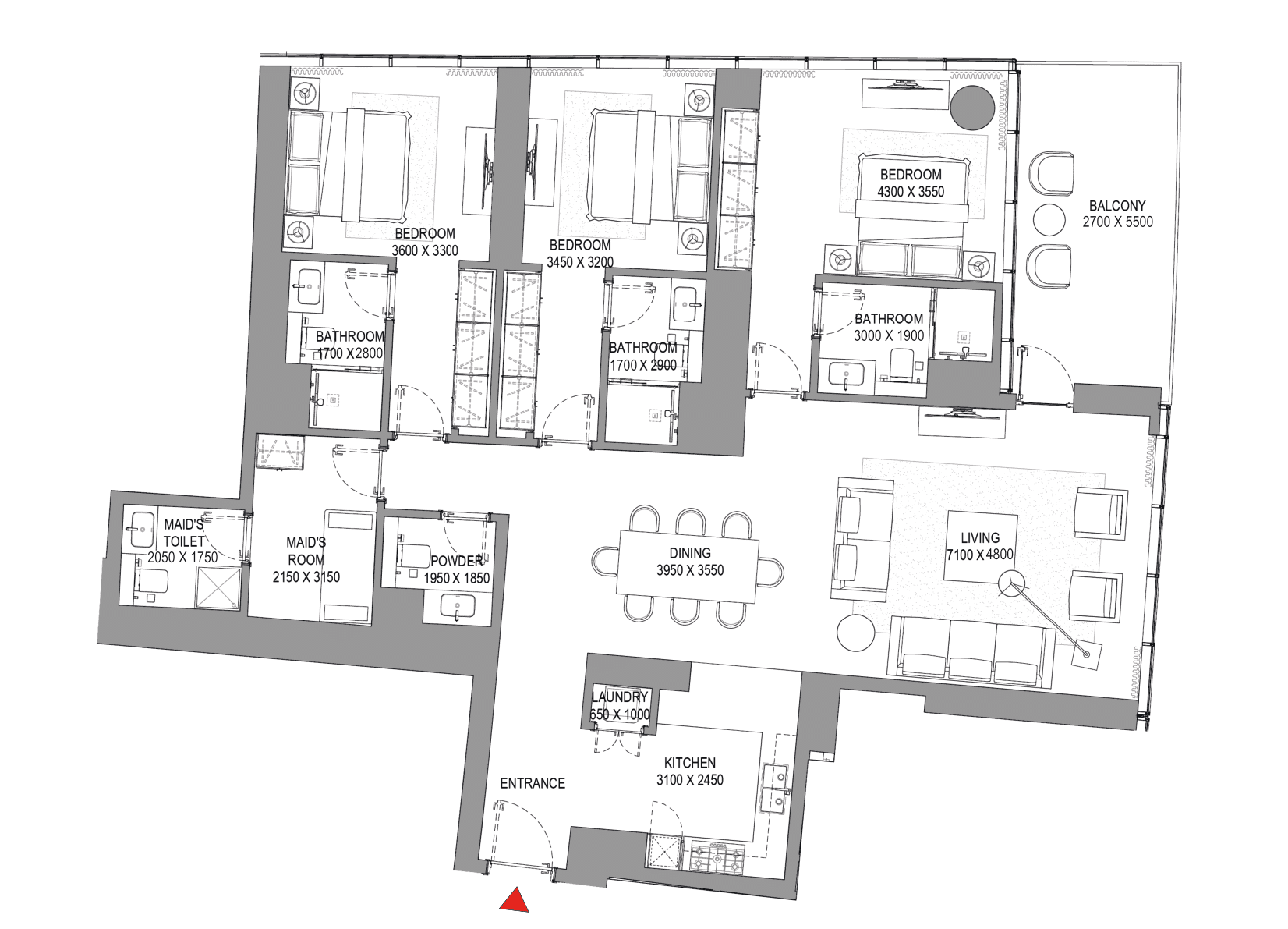 Sobha Seahaven floor plan