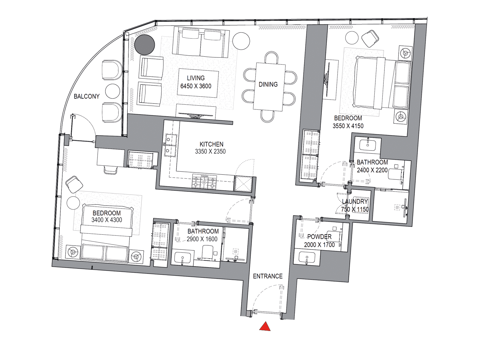 Sobha Seahaven floor plan