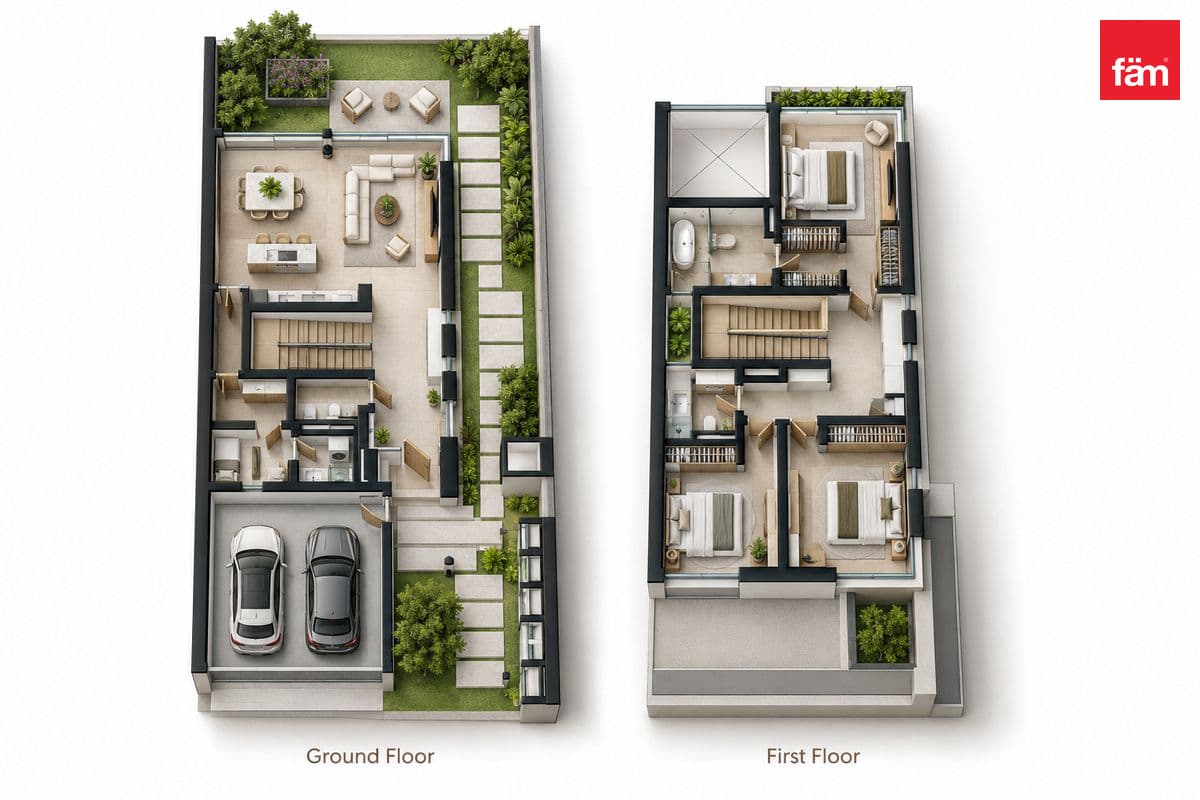 3 bedroom villa in Nad Al Sheba Gardens Phase 3, photograph 10 of 10